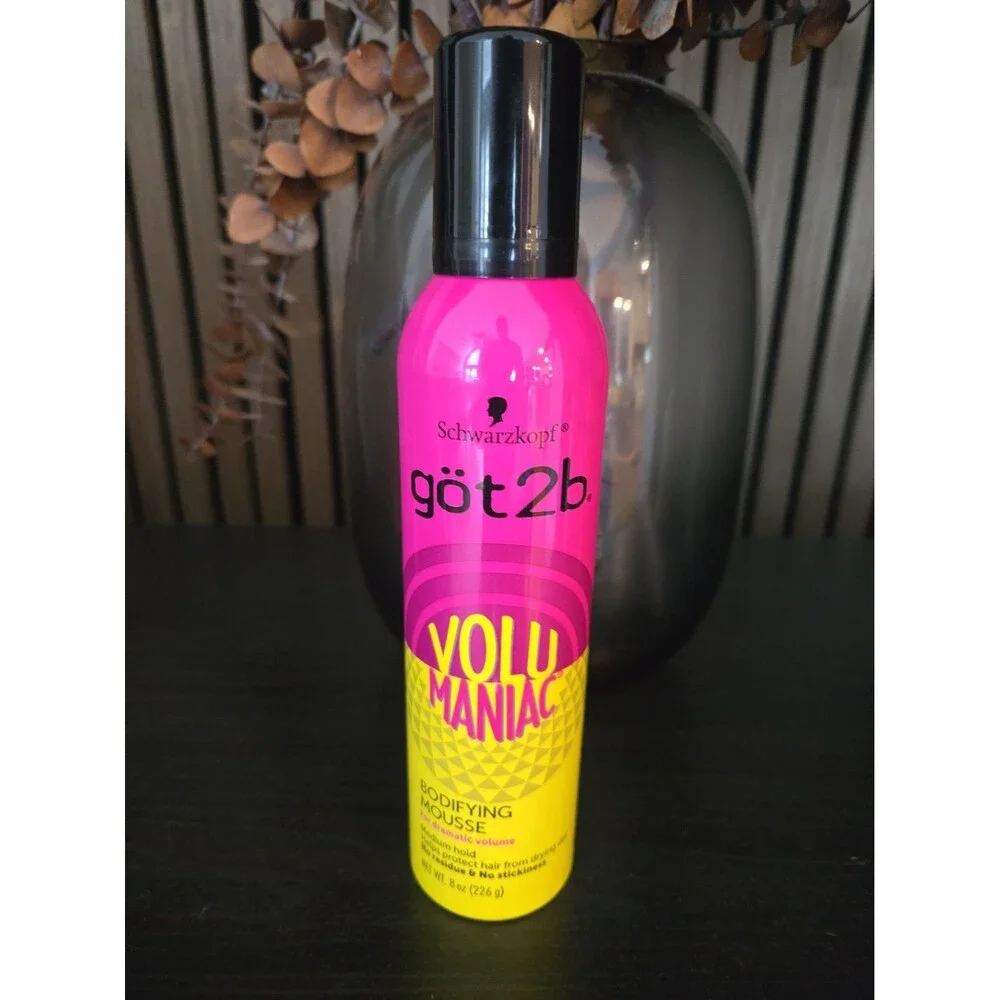 Got2b Volumaniac Bodifying Mousse Medium Hold 8 oz Got 2b Hair Volumizing